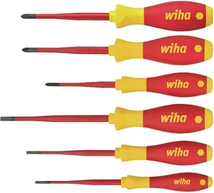 Wiha 36455 6-teiliges SoftFinish® SlimFix VDE Slim Schlitz & Pozi Schraubendreher Set - Bild 1 von 3