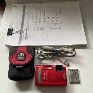 Olympus Tough TG-310 14mp Waterproof 3D Red Digital Camera Excellent Condition - Picture 1 of 24