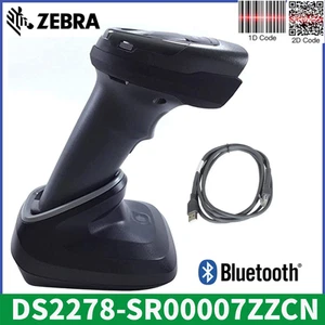 Zebra DS2278-SR00007ZZCN Wireless Bluetooth 1D/2D Barcode Scanner Imager cradle - Picture 1 of 7