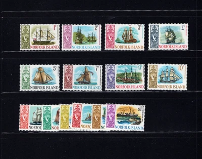 Norfolk Islands 100-13 Ships 1967-68 VF MNH Complete Set LC - Image 1 of 2