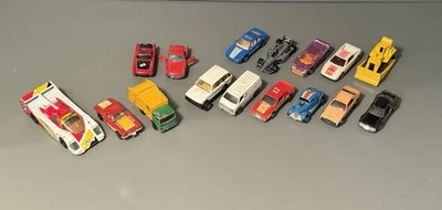 Mixed Lot of 16 Vintage Die-Cast Cars Vehicles, Hot-wheels, Matchbox & More! - Image 1 of 4