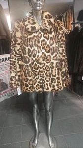 Giaccone In Lapin Stampato Imitazione Leopardo - Foto 1 di 5