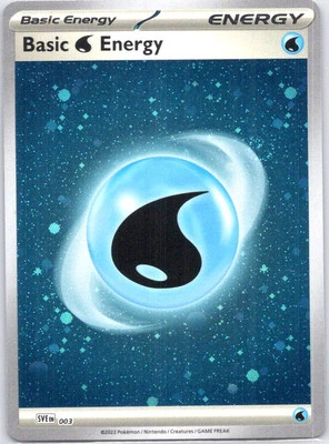 SV01: Scarlet & Violet Base Set #003 Basic Water Energy (Cosmos Holo) - Image 1 of 2