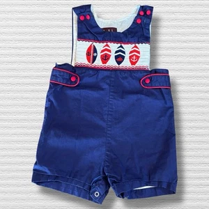 Lil Kaktus gesmokt Maritim Jon Jon 12-18 Monate blau - Bild 1 von 7