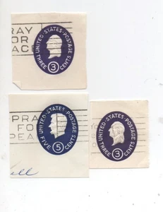 United States used cut square U534 x2 U544 - Picture 1 of 1