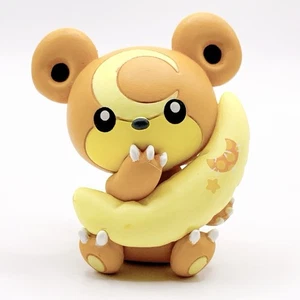 Pokemon Teddiursa Relax Mascot Mini Figure Gasha Takara Tomy Japan Limited - Picture 1 of 10