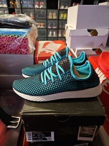 Size 14 - adidas Deerupt Hi Res Aqua - Picture 1 of 5