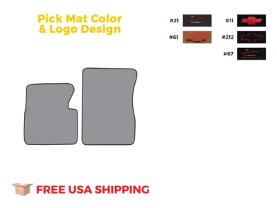 FITS 1955-1958 Chevrolet Truck Floor Mat 2pc Loop Foto 1 de 4