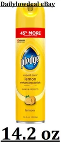 Pledge Enhancing Polish 14.2 -oz Lemon Fabric and upholstery cleaner Spray - Picture 1 of 4