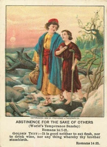 Christian Picture Lessons Abstinence for the Sake of Others 1913 - Picture 1 of 2