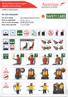 # Safety Card - AUSTRIAN op. by AIR BERLIN - oranger Punkt - Issue 2 - SELTEN !!