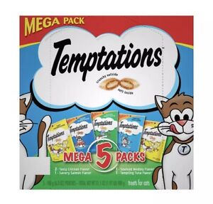 Whiskas Temptations Cat Treats Mega Variety Pack, 5 ct./6.3 oz. (NO SHIP TO CA)