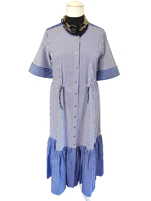 🌟MARINA RINALDI хлопок поплин платье плюс размер (MR 31) США W22-It60_De52_ Uk26 - Изображение 1 из 4