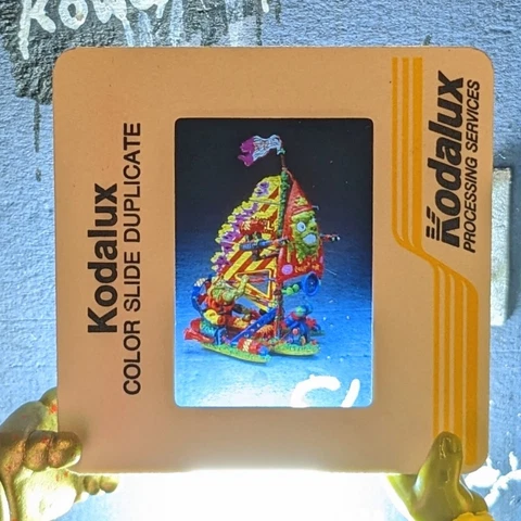 TOXIC CRUSADERS (Playmates, 1991) TOY FAIR Promotional Media Slide TURF SURFER Cover