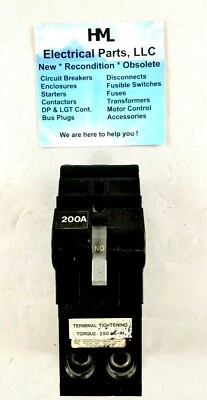 SIEMENS/MURRAY QPMH2200 / MP2200H, 200A, 240V, 22K AIC, REVERSE HANDLE *RECON - Image 1 of 4