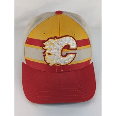 NHL CALGARY FLAMES CCM HOCKEY SNAPBACK MADE IN BANGLADESH - Image 1 of 4