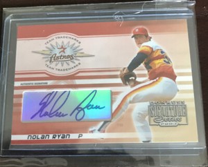 2003 DONRUSS SIGNATURE SERIES NOLAN RYAN TEAM TRADEMARKS AUTO AUTOGRAPH 8/50👍