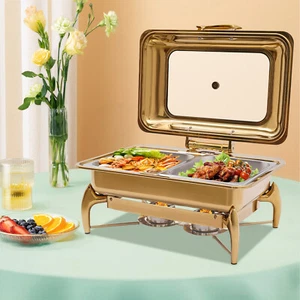 Set buffet piatti sfregamento 9 L per catering feste buffet fornello conservazione calore - Foto 1 di 20