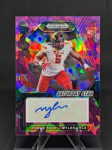 Myles Cole 2024 Prizm Selecciones del Draft Estrella Púrpura Hielo Novato Automático/99 #SSS-MCE - Imagen 1 de 2