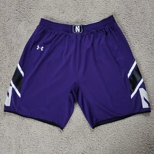 Northwestern Wildcats Mens Basketball shorts XL Purple Under Armour Team issue - Picture 1 of 4