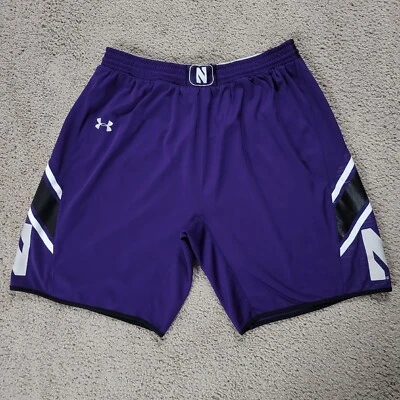 Northwestern Wildcats Mens Basketball shorts XL Purple Under Armour Team issue - Image 1 of 4