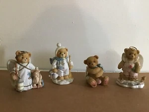 Lot (4) Enesco Hillman Cherished Bears Figures Buy it Now MAKE OFFER! - Picture 1 of 15