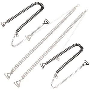 2 pares de accesorios de sujetador con correa para mujer sujetadores novia madre vestido de boda correas - Imagen 1 de 12