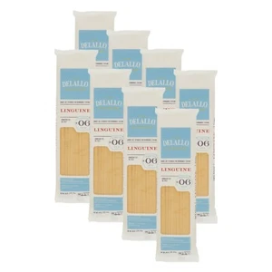 DeLallo Linguine Pasta, 1 lb. Bag, Made in Italy, Al Dente Durum Wheat (8-Pack) - Picture 1 of 7