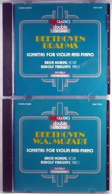 SET of 2 CDs MCA Beethoven Brahms Mozart MORINI Sonatas FIRKUSNY MCAD2-9828A/B - Image 1 of 4