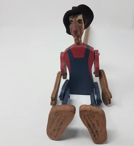 Uncle Charlie Wooden Marionette  1951 Ply Thing Planned for Play Puppet - Picture 1 of 6