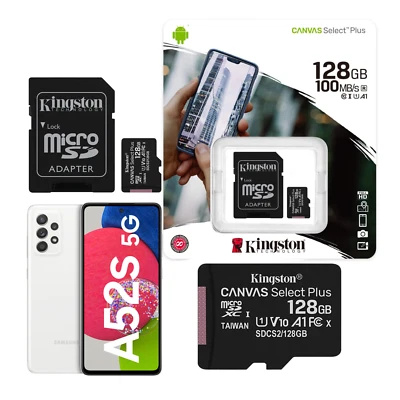 Micro SD Memory memory for Samsung Galaxy A 52 Card TF C10 32GB 64GB 128GB - Image 1 of 4