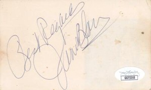 JANET BLAIR d 2007 Signed Best Index Card Actress/My Sister Eileen JSA GG73355