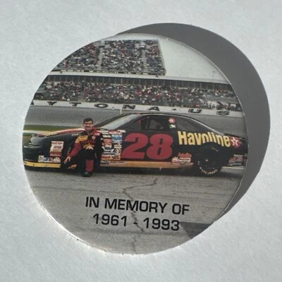 Botón vintage "En memoria de" Davey Allison - Nascar vintage Foto 1 de 3