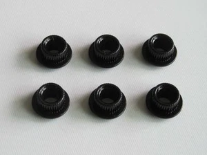 Black Metal Guitar Conversion Bushings Adapter Ferrules for Vintage Guitar Tuner - Picture 1 of 3