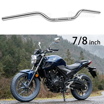 Barra de arrastre rastreador manillar cromado para motocicleta 7/8" para Honda CB500 CB500X CB500F Foto 1 de 4