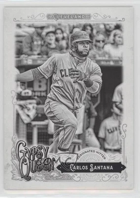 2017 Topps Gypsy Queen Black & White /50 Carlos Santana #293 - Image 1 of 2
