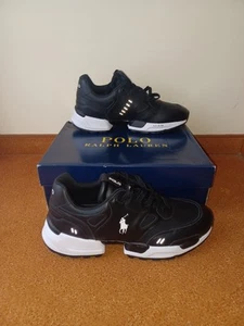 * NEU * POLO RALPH LAUREN Sneaker Leder Schuhe Logos Gummisohle Größe 45 / 46 - Bild 1 von 20
