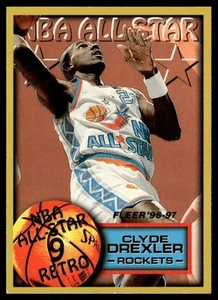 1996-97 Fleer Clyde Drexler Houston Rockets #283 - Picture 1 of 2