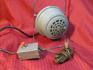 Edwards Adaptahorn 374 Industrial Horn Alarm Buzzer 120V with switch stand works - Picture 1 of 10