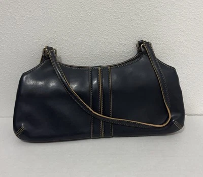 Bolsa Nine & Company azul marinho bolsa vintage bolsa pequena vários compartimentos - Imagem 1 de 4