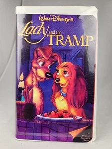 Lady And The Tramp VHS Walt Disney 1987 Black Diamond Classics - Picture 1 of 4