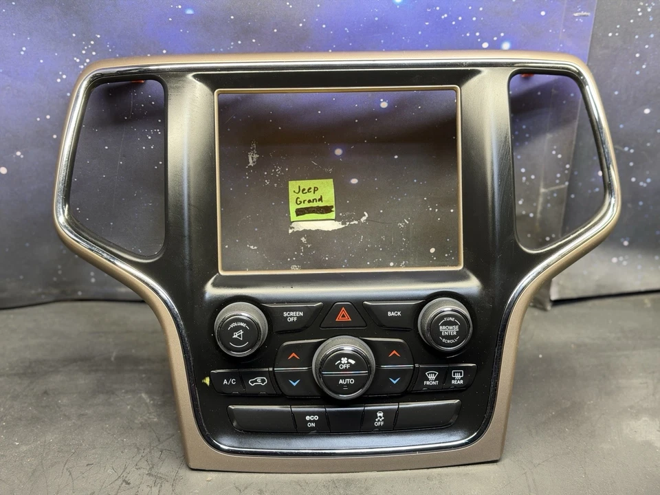 Jeep Grand Cherokee 2014 2015 calefacción aire acondicionado control climático tablero bisel conjunto OEM Foto 1 de 3