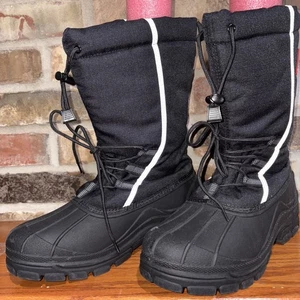 Botas de nieve de invierno Aleader para hombre 10 tobillos 3M aislamiento resistente al agua negras - Imagen 1 de 8
