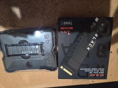 WD Western Digital Black SN850 1TB M.2 NVMe SSD Gaming Heatsink 91 day 100-100 - Image 1 of 2