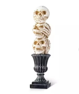 18 in. H Halloween Resin Stacked Skull Table Decor - Picture 1 of 3