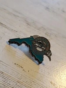 Pin de béisbol contorno estatal de los Marlins de colección logotipo de MLB mf - Imagen 1 de 2