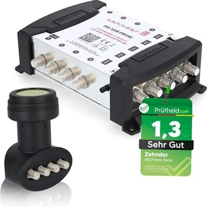 Zehnder Set 5/8 Multi Interruptor + Quad LNB BX 3004 - 8 participantes 1 satélite - Imagen 1 de 8