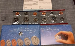 1991 US Mint Set (P & D) With Original Packaging US Coins (Uncirculated, Sealed) - Picture 1 of 4