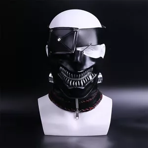 2017 Película Tokyo Ghoul Mask Ken Kaneki Máscara Látex Cosplay Accesorios Máscara de Halloween - Imagen 1 de 11