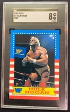 1987 Topps WWF #3 Hulk Hogan SGC 8 - 2nd Year Card (WWE HOF)